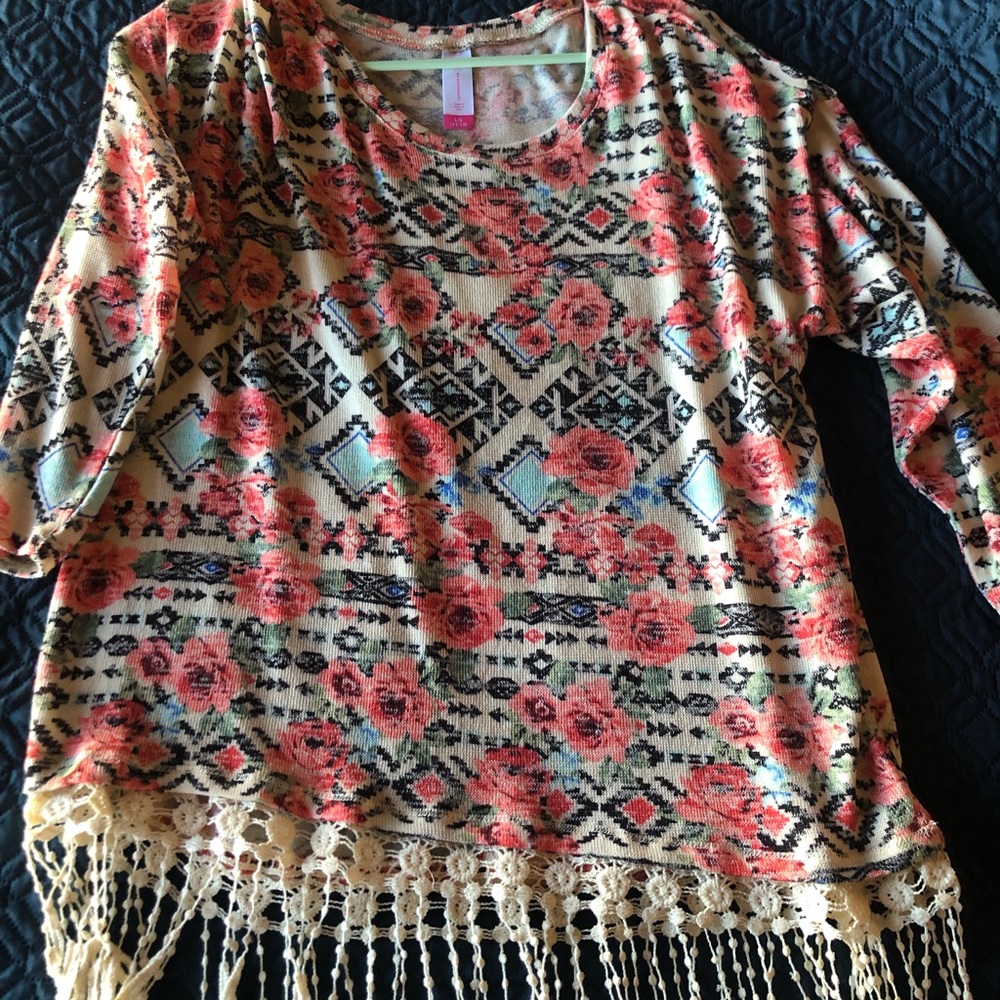 Aztec designed blouse